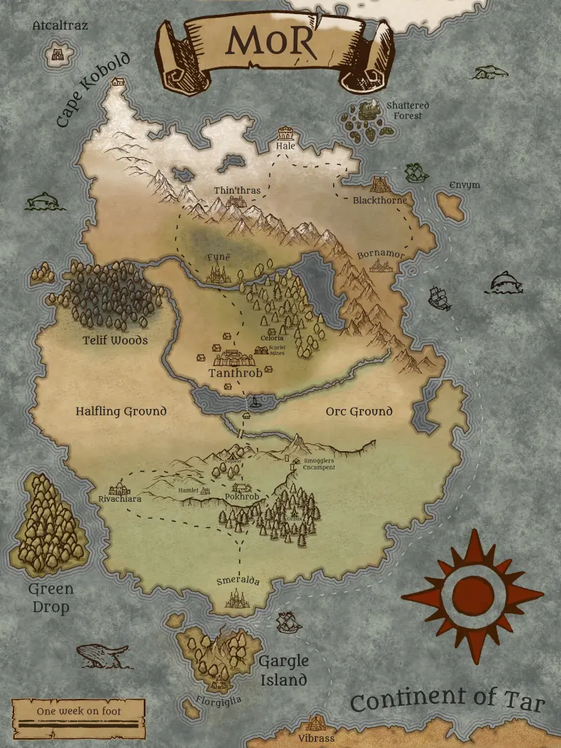 the latest version of my map of Mor